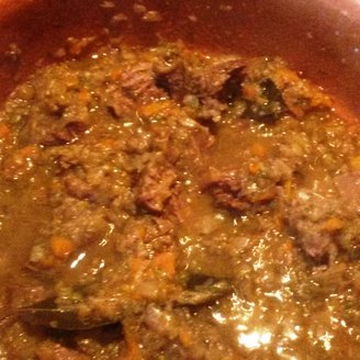 Die Sauce "la genovese", Neapel 