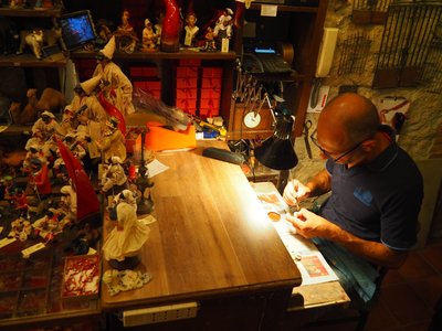 Via San Gregorio Armeno, Neapel. Strasse der Krippenherstellung